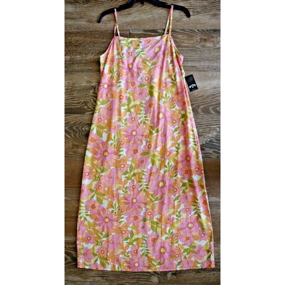 Billabong 24B1302401 Women's Sz Medium Golden Hour Floral Maxi Dress - Picture 1 of 7